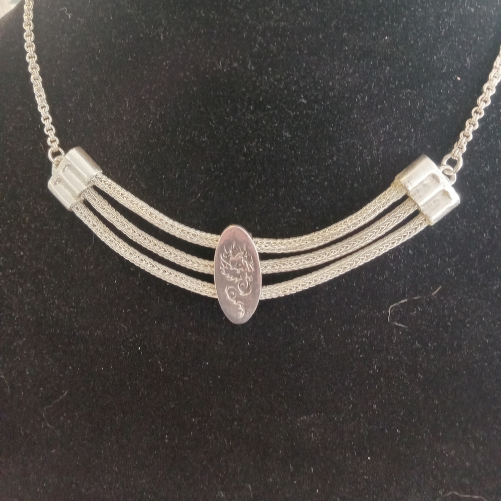 925 Sterling Silver Wire Necklace